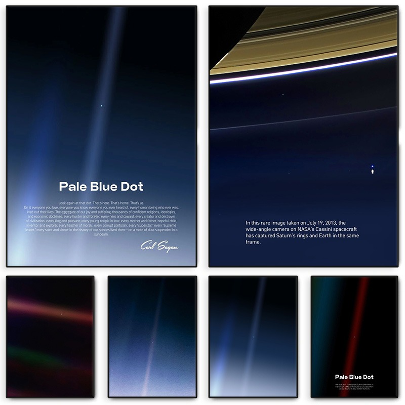 Lichtblauwe stip print poster  - Star Map Poster recensie en prijs