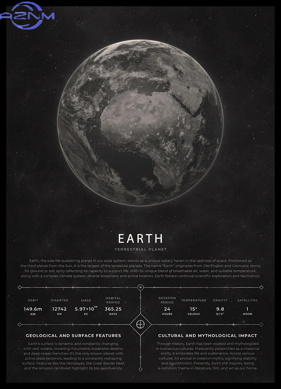 AZNM Vintage Esthetische Ruimt - Star Map Poster recensie en prijs