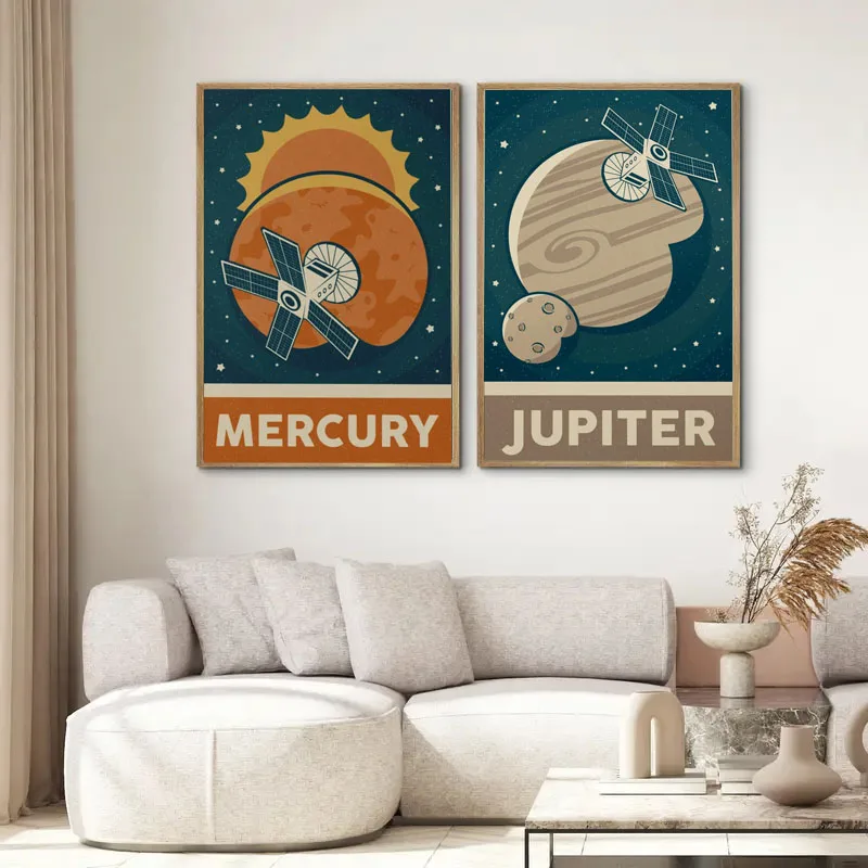 1pc Retro Zonnestelsel Planeet - Star Map Poster recensie en prijs